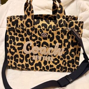 Coach Leopard Print Cargo Tote